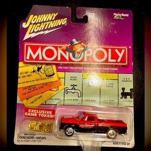 Johnny Lightning Monopoly Car. Die Cast Indiana Avenue, 1960s Studebaker Truck